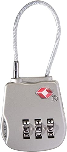 Peli 1506 TSA Vorhängeschloss, Original Peli Protector Case Zubehör, Kompatibel mit jedem Peli Koffer, mehr Sicherheit für Ihren Peli Koffer, Farbe: Grau