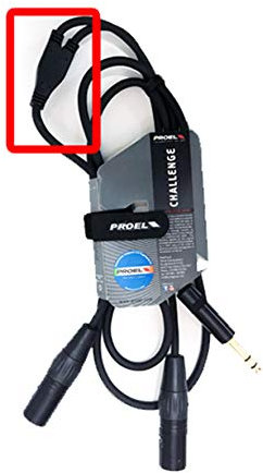 Proel CHLP325LU15 - Cavo audio professionale ad ”Y” con connessioni Jack Stereo 6.3 mm a 2 x Cannon XLR 3P Maschio (CHLP325LU15)