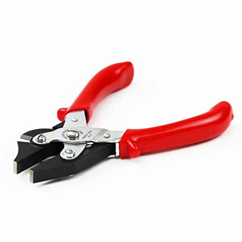 Maun 4960-160 Side Cutter Parallel Plier for Hard Wire Comfort Grips 160 mm | Cuts 2.5 mm Hard Wire and 4.0 mm Soft Wire | Serrated Jaws | V-Slot to Grip Wire Rod | Professional