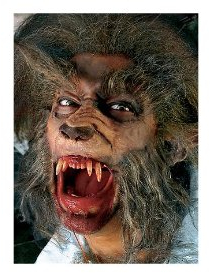 Unbespielt Halloween Karneval Party Kostüm Werwolf Schnauze Latexapplikation für Erwachsene