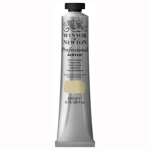 Winsor & Newton Professional - Pintura acrílica, tubo 200 ml, color titanio crudo