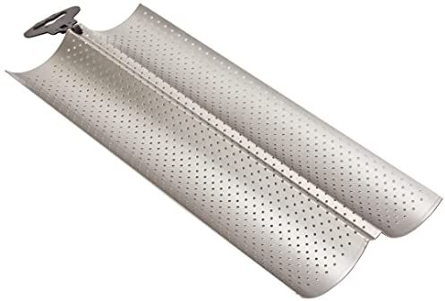 Ibili Molde 2 BAGUETTES/Tejas, Stainless Steel, 38 x 16,5 x 5 cm