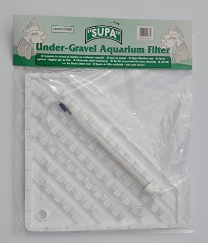 Supa Large Corner/Pentagonal Under-Gravel Aquarium Filter, Suitable For Tropical, Marine or Cold Water Aquariums/Fish Tanks, Made In The UK,