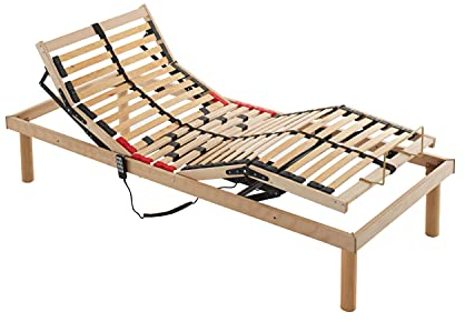 Mentor - Rete Ortopedica a Alzata Elettrica PIAZZA E MEZZO 120x190 Diantha MED Elettrica DISP. MEDICO DETRAIBILE con 2 motori (4 per matrimoniale) indipendenti e Telecomando Wireless Omaggio