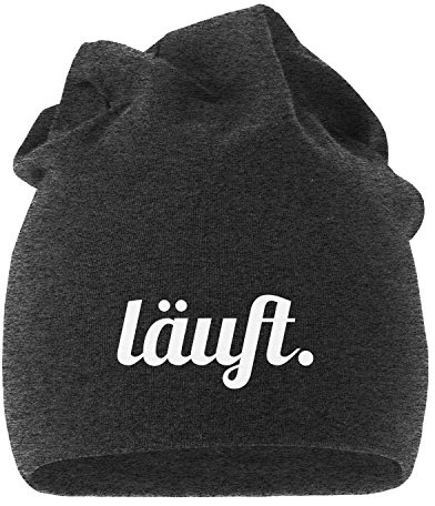 MoonWorks Jersey Beanie Einhorn Unicorn Anker Hipster Kackhaufen Läuft Meow Mütze Stern Herren Damen