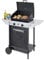 Campingaz Xpert 100 L Plus Rocky Barbacoa Gas para Piedra Volcanica, con 2 Quemadores, 7.1 kW de Potencia,2 Parrillas de Acero Cromado,2 Mesas Laterales y Rocas de Lava,Negro, 98 x 48 x 124 cm