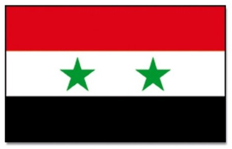 Prom Syrien Flagge 90 * 150 cm, Schwarz, Patriotisch, Jede Gelegenheit