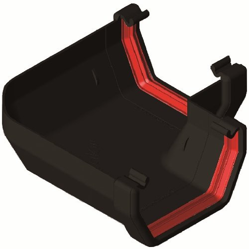 Gutter Angle 90 Degree Square Gutter Black