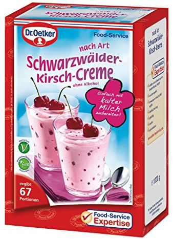 Dr. Oetker Professional Dessertcreme nach Art Schwarzwälder-Kirsch, Dessertpulver in 1 kg Packung