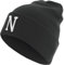 MasterDis Letter Cuff Knit Beanie, Schwarz, One Size