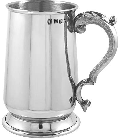 English Pewter Company 1 Pint Heavy Gauge Jacobean Pewter Tankard [HG104]