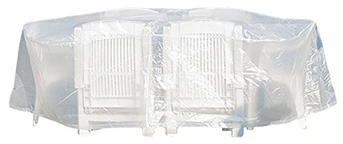 Fachhandel-Plus Komfort Schutzhülle für Sitzgruppe oval, PVC, Transparent, 230 x 135 x 70 cm