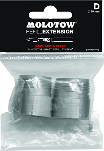 Molotow Nachfüll-Extensions B 100 Marker Serie D 400, 600 und 700 2er-Packung grau