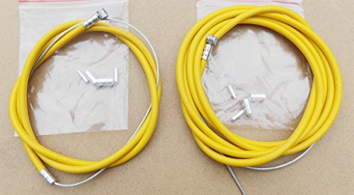 FRONT + REAR BMX / MTB BIKE CYCLE BRAKE OUTER CABLES, + INNER CABLES , NOW IN 9 COLOURS !