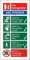 Seco ABC Powder Fire Extincisher Panneau en plastique semi-rigide Blanc 100 x 200 mm 1 mm