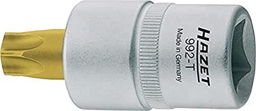 Hazet 992-T40 Torx Schraubendreher-Einsatz, Innenvierkant 12,5 mm (1/2 Zoll), Innen Torx Schlüsselweite TORX: T40