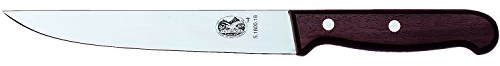 Victorinox Tranchiermesser, 18cm, mit Holzgriff, Gerade und Schmale Klinge, Edelstahl, rostfrei, spülmaschinengeeignet, 5.1800.18, braun