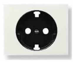 Niessen olas - Tapa enchufe 2 polos+tierra schuko serie olas blanco jazmin