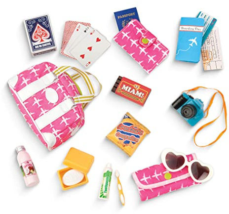 Our Generation - Gute Reise - 46 cm Puppe Zubehör - Reise-Set - Gepäcktasche - Spiel Essen & Kamera - Spielzeug für Kinder ab 3 Jahren
