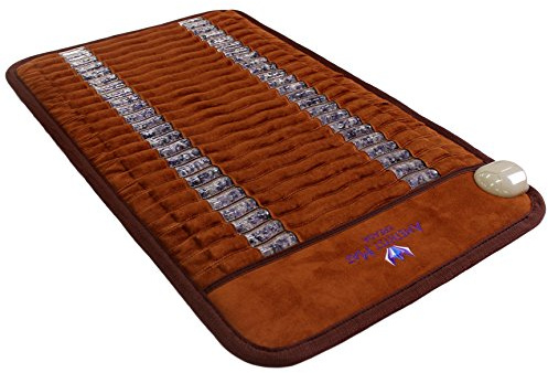 Ereada Infrared Amethyst Mat Mini 32L x 20W - Adjustable FIR Heating Pad 86-158°F with Natural Crystals - Negative Ions - No EMFs - 2-Year Warranty for Professional Use - Original Korea Manufacturer