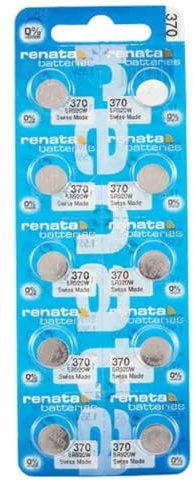 Renata SR920SW Lot de 10 Piles au Lithium de Fabrication Suisse 370