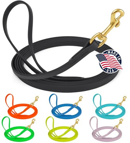 Viper Biothane Working Tracking Lead Leash Long Line for Dogs 2 Colors and 6 Sizes