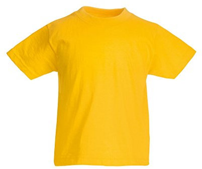 Fruit of the Loom Childrens/Kids Original Short Sleeve T-Shirt (7-8 Years) (Sunflower)