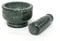 KLEO - 4 Diameter Natural Stone Mortar and Pestle Set as Spice Grinder, Medicine Masher - Okhli And Musal (Green Deep)