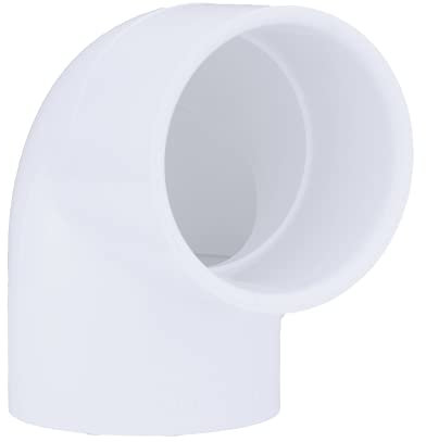 Charlotte Rohrbogen Sch 40 PVC 2–1/5,1 cm 90 °, weiß
