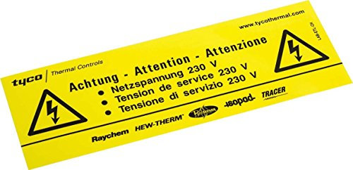 nVent Thermal Kennzeichnungsaufkleber LAB-ETL-DE/FR/IT