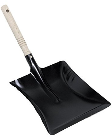 Nölle 455500 Kehrschaufel aus Metall, 22 x 44 cm, schwarz
