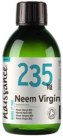 Naissance Neemöl BIO (Nr. 235) - 225ml - BIO Zertifiziert Kaltgepresst Niemöl für Hautpflege, Gesicht, Kosmetik, Neem Öl für Pflanzen