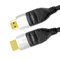 Cablesson Ivuna Flex Plus 13.12 Ft (4m) High Speed HDMI Cable (HDMI Type A, HDMI 2.1/2.0b/2.0a/2.0/1.4) - 4K, 3D, UHD, ARC, Full HD, Ultra HD, 2160p, HDR - rotating and swiveling connectors - Black