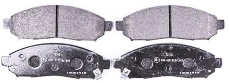 HELLA 8DB 355 016-121 Bremsbeläge - mit akustischer Verschleißwarnung | Kompatibel mit: NISSAN LEAF, NAVARA NP300, NAVARA NP300 Pick-up, NAVARA NP300 Pritsche/Fahrgestell, NV200 / EVALIA Bus