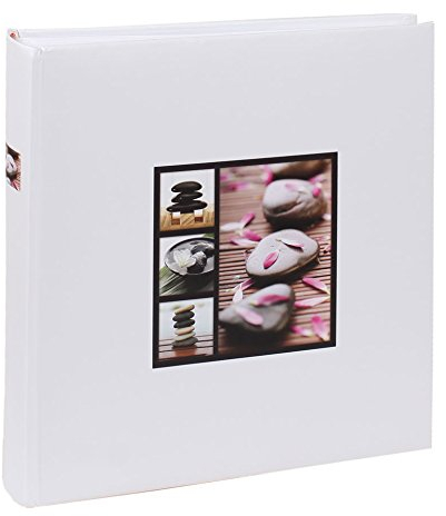 Stones Fotoalbum in 30x30 cm 100 weiße Seiten Jumbo Foto Album: Farbe: Weiß
