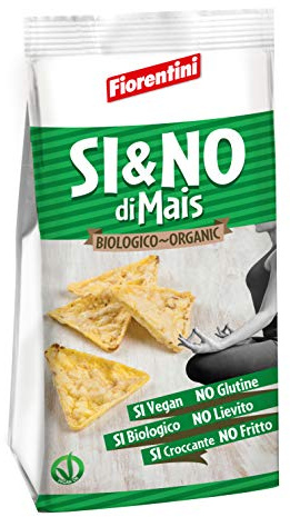 Corn Crisps Pyramids with SEA Salt Gluten-Free BIO 100 g - FIORENTINI