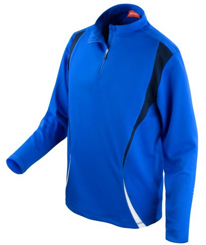 Spiro Ladies/Womens Sports Trial Performance Training Top (L) (Royal/Navy/White)