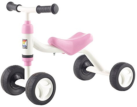 Kettler 0T08015-0030 Rutschfahrzeug Sliddy girl – Rutscher für Mädchen ab 18 Monaten - der mitwachsende Kinderrutscher – verstellbarer Sitz – weiß & rosa, Groß