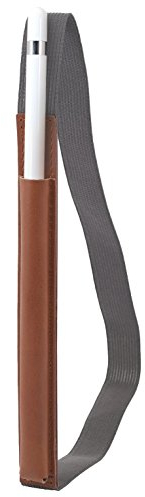 StilGut Soporte para el lápiz, Apple 12.9 iPad Pro de Piel auténtica. Pencil Holder para su iPad Pro, Cognac