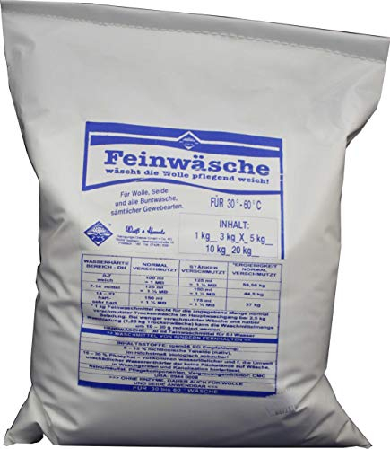 Wasserrose 3 kg FEINWASCHMITTEL WOLLE + BUNTWÄSCHE WASCHMITTEL FEINWÄSCHE MADE IN GERMANY