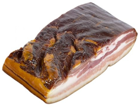 Schwarzwald Metzgerei – Schwarzwälder Bauchspeck am Stück 500gr mit herzhaft rauchigem Aroma – Speck vom Bauch ideal zum Vespern & Brotzeit - für Salate, Rührei, grüne Bohnen, Carbonara uvm.