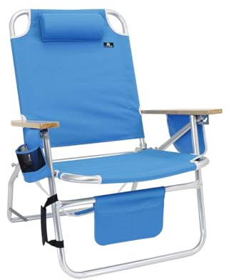 Big Jumbo Strandstuhl aus Aluminium für große und große Personen, ca. 200 kg, XL, 480