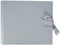 Rössler Papier 13161157006 - Fotoringbuch mit Schleife, 230 x 210 mm, 2 Ringe, 50 Seiten, grau, 1 Stück