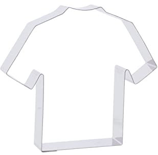 Cutter Sweet 1 Keks - Ausstecher T-Shirt/Trikot | aus Edelstahl | Sporttrikot | Fußball | Sportverein