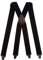 Olata Heavy Duty Hosenträger X-Form mit überkreuzten Trägern/Flughafenfreundliche Herren Hosenträger mit Plastik-Clips – 4cm. Marineblau