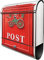 banjado® Design Briefkasten mit Postkasten Nostalgie 38,5x46,5x13cm & 2 Schlüssel - Briefkasten Stahl schwarz mit Zeitungsfach pulverbeschichtet - Postkasten A4 Einwurf inkl. Montagematerial