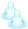 MAM Tetina 1, Flujo Lento, a Partir de 0 Meses, Apto para todos los Biberones MAM, de Silicona SkinSoftTM Silicone de Fácil Aceptación, Pack de 2 uds