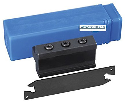 SET UTENSILE DA TAGLIO PER TORNIO CON PORTAUTENSILE T089 GAMBO 10 X 10