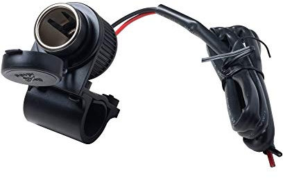 INTERPHONE Cellularline ACCMOTOSOCKET - para Moto - Kit Universal de Manillar Tubular con Toma de Encendedor - Tapa Protectora - Fusible de 15A
