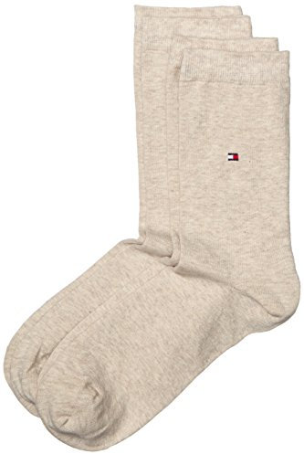 Tommy Hilfiger Damen Classic Socken, Beige, 35-38 EU